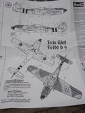 Vtg Revell 1/32 Scale Focke-Wulf FW 190D-9 #4556 Plastic Model Kit Original Box!