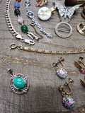 Vtg 26pc Rhinestone Jewelry & Vanity Lot Lisner Giusti Germany Coty 14k,12k GF!