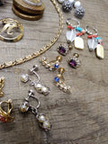 Vtg 26pc Rhinestone Jewelry & Vanity Lot Lisner Giusti Germany Coty 14k,12k GF!