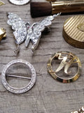 Vtg 26pc Rhinestone Jewelry & Vanity Lot Lisner Giusti Germany Coty 14k,12k GF!