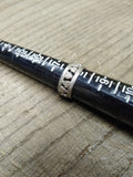Vtg Antique 925 Sterling Silver Hearts Band Ring Size 7.75 Tested!