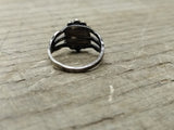 Vtg 925 Sterling Silver Turquoise Native American Ring Size 2 Tested!
