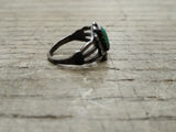 Vtg 925 Sterling Silver Turquoise Native American Ring Size 2 Tested!