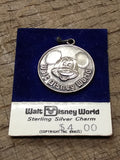 Vtg NOS Walt Disney World 925 Sterling Silver Mickey Mouse Charm Pendant 1970's