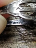 Vtg 925 Sterling Silver Turquoise Native American Ring Size 2 Tested!