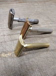 Vtg 3 Pc Gillette Safety Razor Lot 1970 Flare Tip Super Speed TTO 2-3 Pc Razors