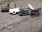 Vtg 4 Pc Gem Safety Razor Lot 1 White Handle 2 Juniors 1 Micromatic Brooklyn NY