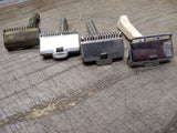 Vtg 4 Pc Gem Safety Razor Lot 1 White Handle 2 Juniors 1 Micromatic Brooklyn NY
