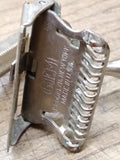 Vtg 4 Pc Gem Safety Razor Lot 1 White Handle 2 Juniors 1 Micromatic Brooklyn NY