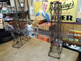 Vtg Tramp Art Golden Gate Suspension Bridge Hand Made Twisted Wire 26"L 16"H 9"W