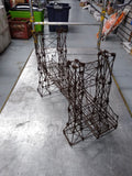 Vtg Tramp Art Golden Gate Suspension Bridge Hand Made Twisted Wire 26"L 16"H 9"W