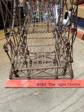 Vtg Tramp Art Golden Gate Suspension Bridge Hand Made Twisted Wire 26"L 16"H 9"W
