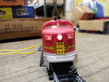 Vtg Tyco HO Scale Santa Fe Diesel Engine 6 Train Cars w/Crane Maintenance Works!