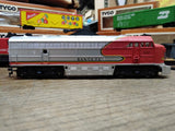Vtg Tyco HO Scale Santa Fe Diesel Engine 6 Train Cars w/Crane Maintenance Works!