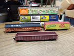 Vtg 3 Pc HO Scale Freight Train Car Lot AHM, Life Like 51' Cable Dispensing Car