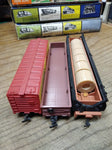 Vtg 3 Pc HO Scale Freight Train Car Lot AHM, Life Like 51' Cable Dispensing Car