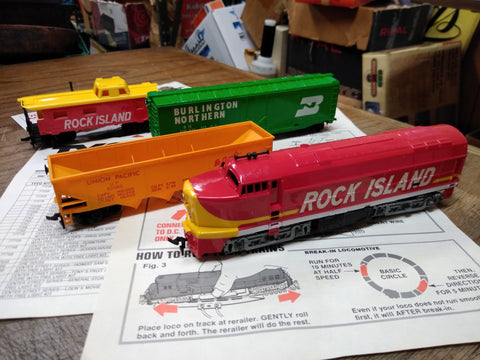 High quality Tyco train rock island express lot