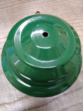 Vtg 1970 Coleman 220F 2 Mantle Gas Lantern Pyrex Globe w/Lantern Hanger Orig Box