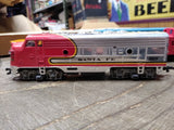 Vtg Ho Scale Bachmann Thunder Chief Santa Fe Diesel Locomotive Train Set w/Box!