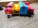 Vtg Ho Scale Bachmann Thunder Chief Santa Fe Diesel Locomotive Train Set w/Box!