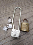 Vtg 5 Pc Padlock Lot Master Lock Bicycle and No 9B Slaymaker Super Brass No Keys