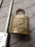 Vtg 5 Pc Padlock Lot Master Lock Bicycle and No 9B Slaymaker Super Brass No Keys