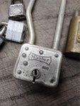 Vtg 5 Pc Padlock Lot Master Lock Bicycle and No 9B Slaymaker Super Brass No Keys