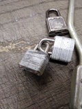 Vtg 5 Pc Padlock Lot Master Lock Bicycle and No 9B Slaymaker Super Brass No Keys