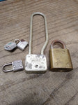 Vtg 5 Pc Padlock Lot Master Lock Bicycle and No 9B Slaymaker Super Brass No Keys