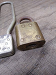Vtg 5 Pc Padlock Lot Master Lock Bicycle and No 9B Slaymaker Super Brass No Keys