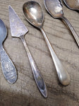 Vtg 7 Pc Silver Plate Flatware Lot Rogers Meriden Community Alvin King Edward