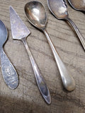 Vtg 7 Pc Silver Plate Flatware Lot Rogers Meriden Community Alvin King Edward