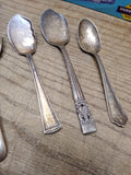 Vtg 7 Pc Silver Plate Flatware Lot Rogers Meriden Community Alvin King Edward