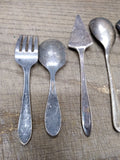 Vtg 7 Pc Silver Plate Flatware Lot Rogers Meriden Community Alvin King Edward