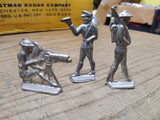 Vtg 3 Piece Manoil? Barclay? WW I Lead Toy Soldiers Officer Lot Unpainted