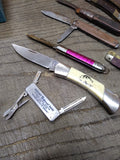 Vtg 8 Piece Folding Pocket Knife Parts Repair & Good Lot Multi Function 1 Sabre