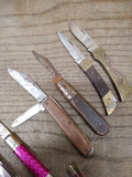 Vtg 8 Piece Folding Pocket Knife Parts Repair & Good Lot Multi Function 1 Sabre