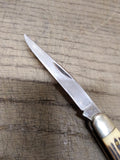 Vtg Queen Maher & Grosh Folding 2 Stainless Steel Blade Toothpick Pocket Knife