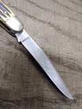 Vtg Queen Maher & Grosh Folding 2 Stainless Steel Blade Toothpick Pocket Knife