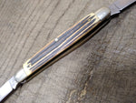 Vtg Queen Maher & Grosh Folding 2 Stainless Steel Blade Toothpick Pocket Knife