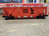 Vtg Lionel O Gauge 9264 Illinois Central Covered Hopper Car TCA Museum Ex w/Box!