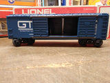 Vtg Lionel O Gauge 9764 GTW Grand Trunk Western Double Door Blue Box Car w/Box!
