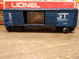 Vtg Lionel O Gauge 9764 GTW Grand Trunk Western Double Door Blue Box Car w/Box!
