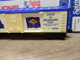 Vtg Lionel O Gauge Spirit Of 76 State Of Delaware Box Car 7601 w/Box Great Shape