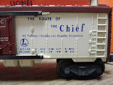 Vtg O Gauge Lionel Trains Santa Fe #6672 Refrigerated Box Car Type II w/Box