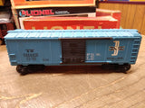 Vtg Lionel Trains O Gauge 6464 475 Boston & Maine Blue Box Car w/Box Good Shape!