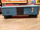 Vtg Lionel Trains O Gauge 6464 475 Boston & Maine Blue Box Car w/Box Good Shape!