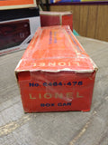 Vtg Lionel Trains O Gauge 6464 475 Boston & Maine Blue Box Car w/Box Good Shape!