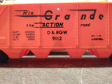 Vtg Lionel Trains O Gauge 9112 Rio Grande D & RGW Open Hopper Car w/Box
