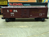 Vtg Lionel O Gauge Train Car 19906 I Love PA Box Car You've Got A Friend w/Box!